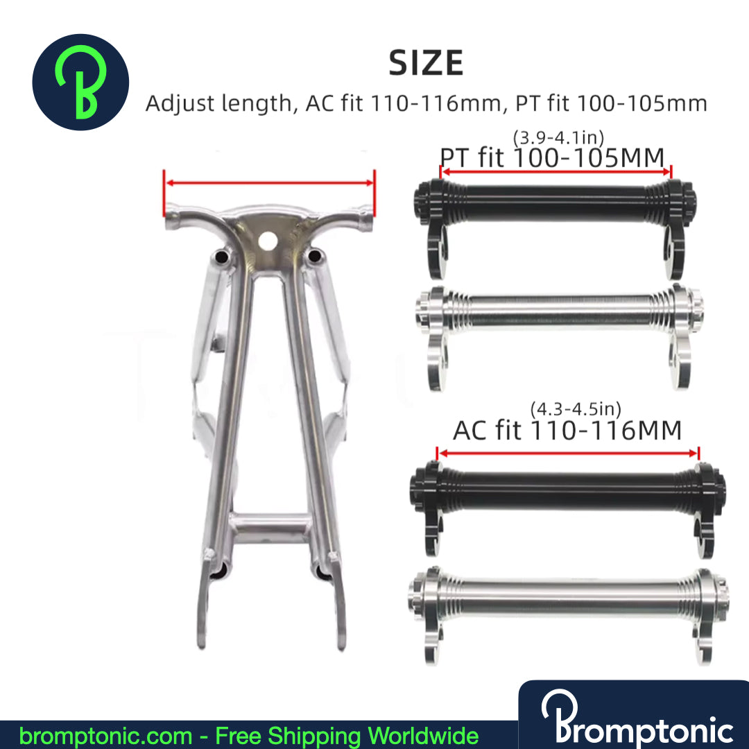 Brompton Easy Wheel Verlengstang - AC Line & PT Line | stang, wielen of complete set