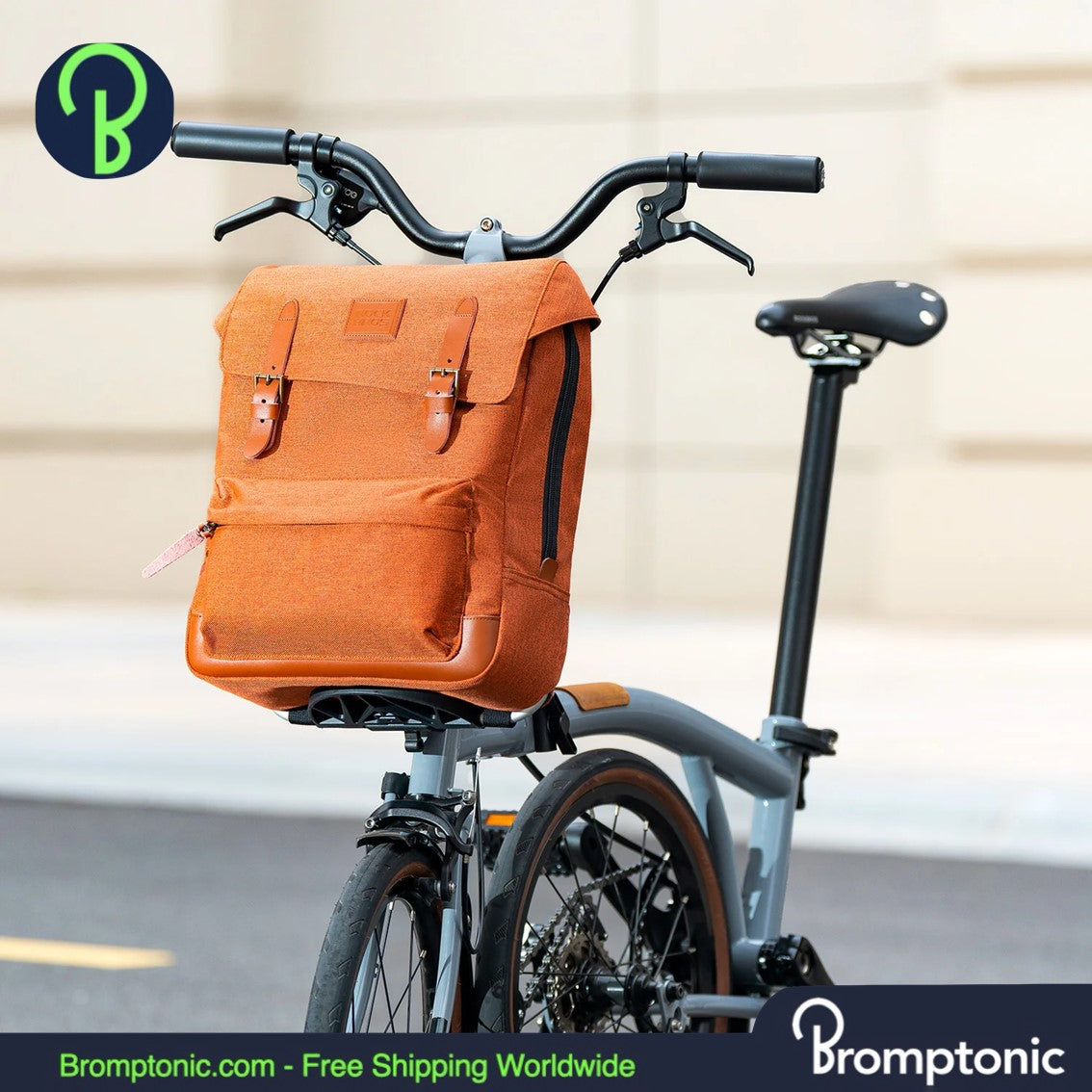 Brompton Folding Bike Backpack 8.3L – Retro Multifunctional City Bag