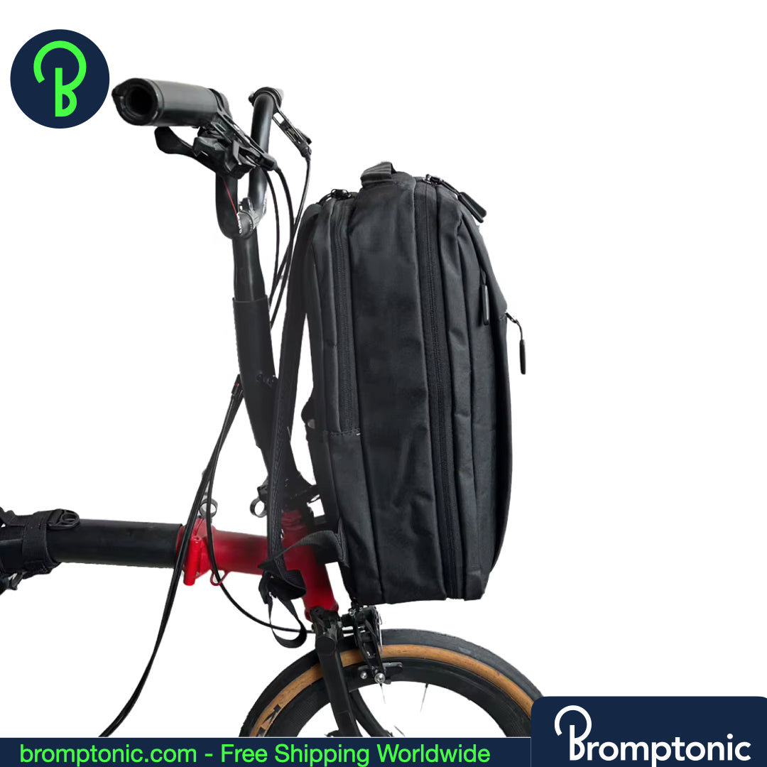Brompton Front Rugzak 14,4 liter, geschikt voor laptop, inclusief regenhoes