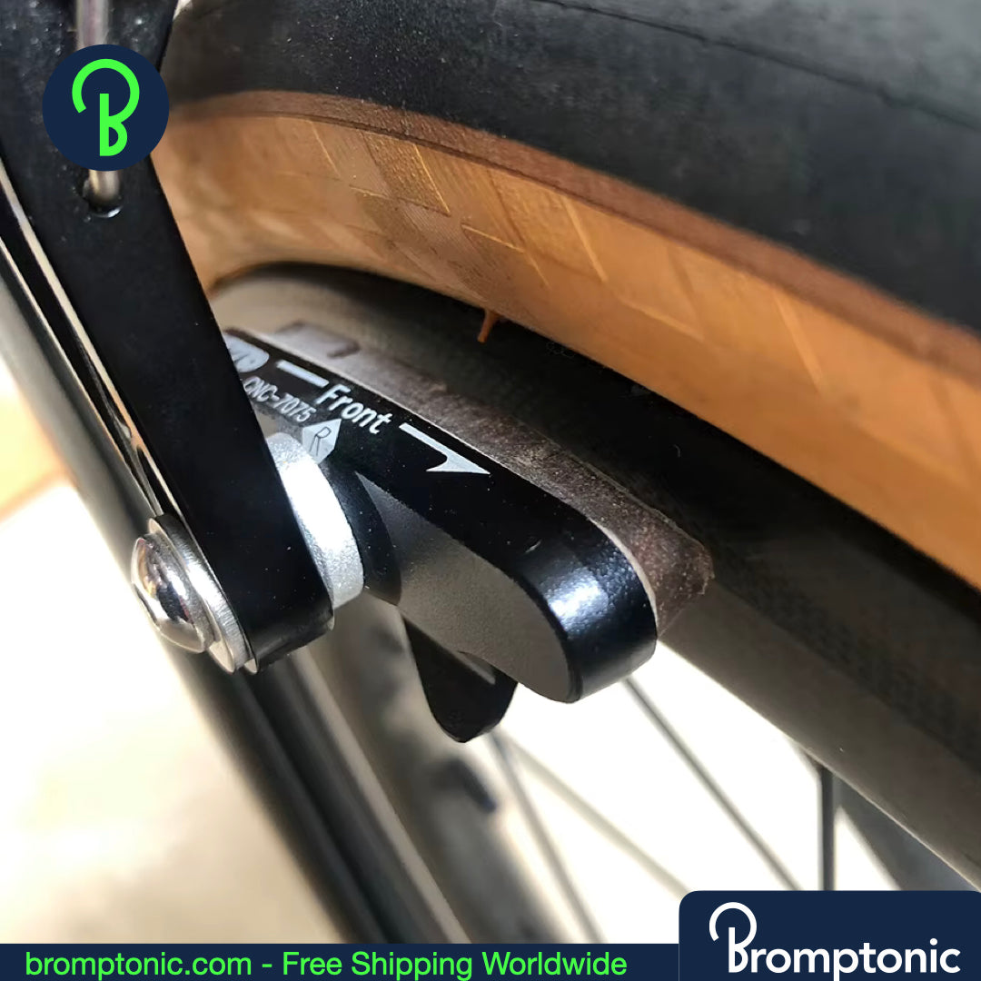 Brompton remblokken - Vervangende remschoenen voor lichtmetalen & carbon velgen (2 paar)