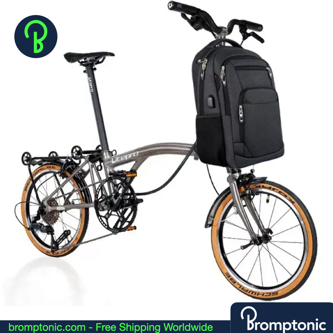 Brompton Commuter rugzak 25L - Zaken- & reistas met draagframe vooraan (A/C/G/P/T lijn)