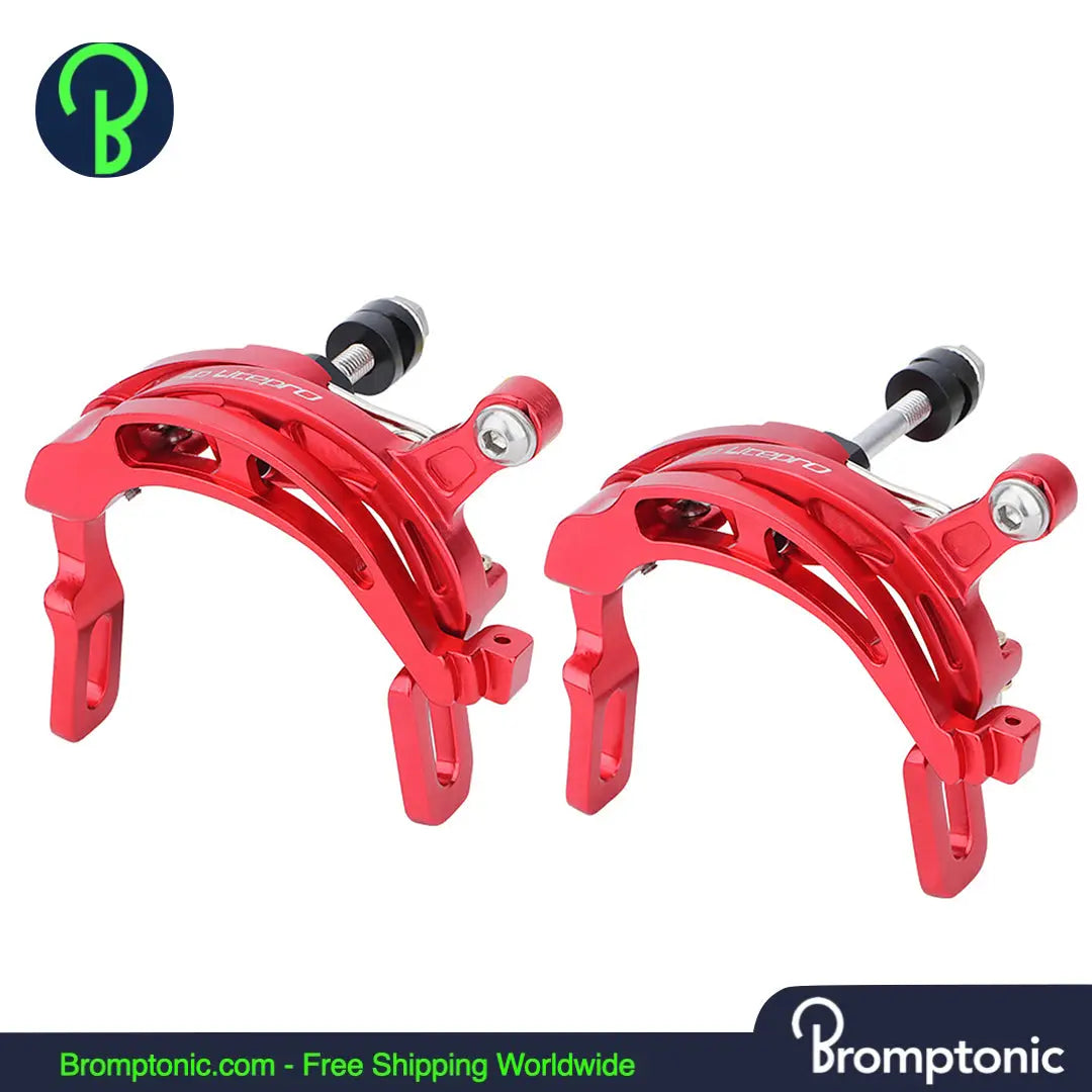 Brompton Front and Rear Bike Caliper Brake Red1