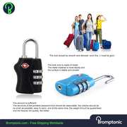 TSA suitcase lock for Brompton Bromptonic