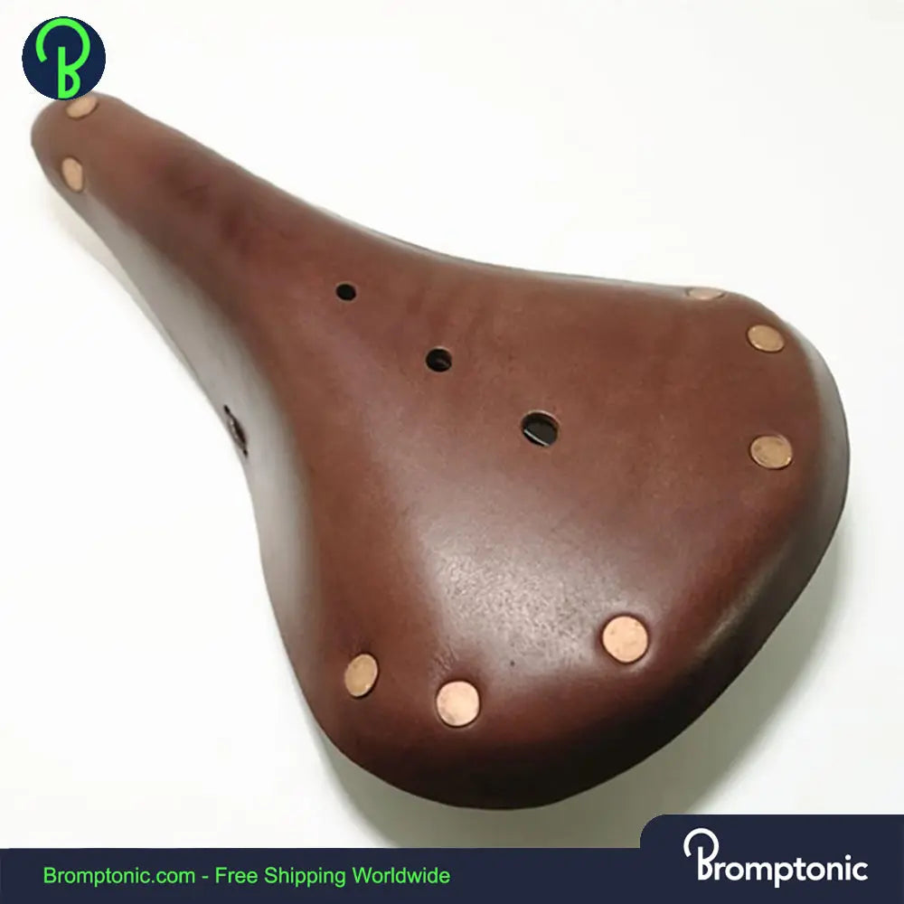 Vintage Retro Leather Seat For Brompton Bromptonic