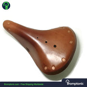 Vintage Retro Leather Seat For Brompton Bromptonic