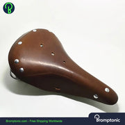 Vintage Retro Leather Seat For Brompton Bromptonic