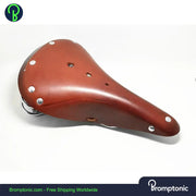 Vintage Retro Leather Seat For Brompton Bromptonic