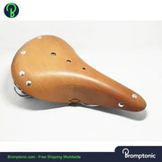 Vintage Retro Leather Seat For Brompton Bromptonic