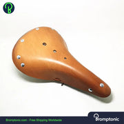 Vintage Retro Leather Seat For Brompton Bromptonic