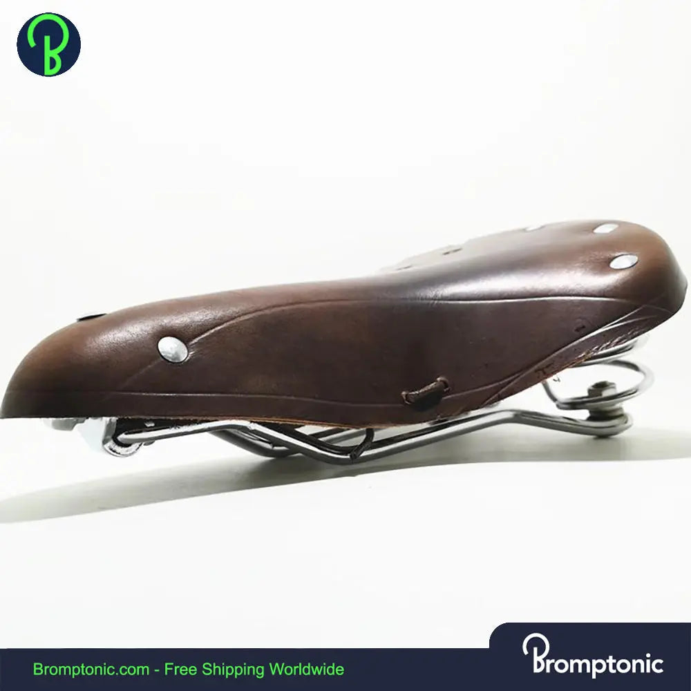 Vintage Retro Leather Seat For Brompton Bromptonic