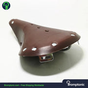 Vintage Retro Leather Seat For Brompton Bromptonic